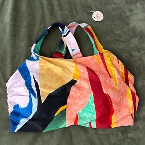 CALIA by Carrie Underwood Multicolor Swim Top